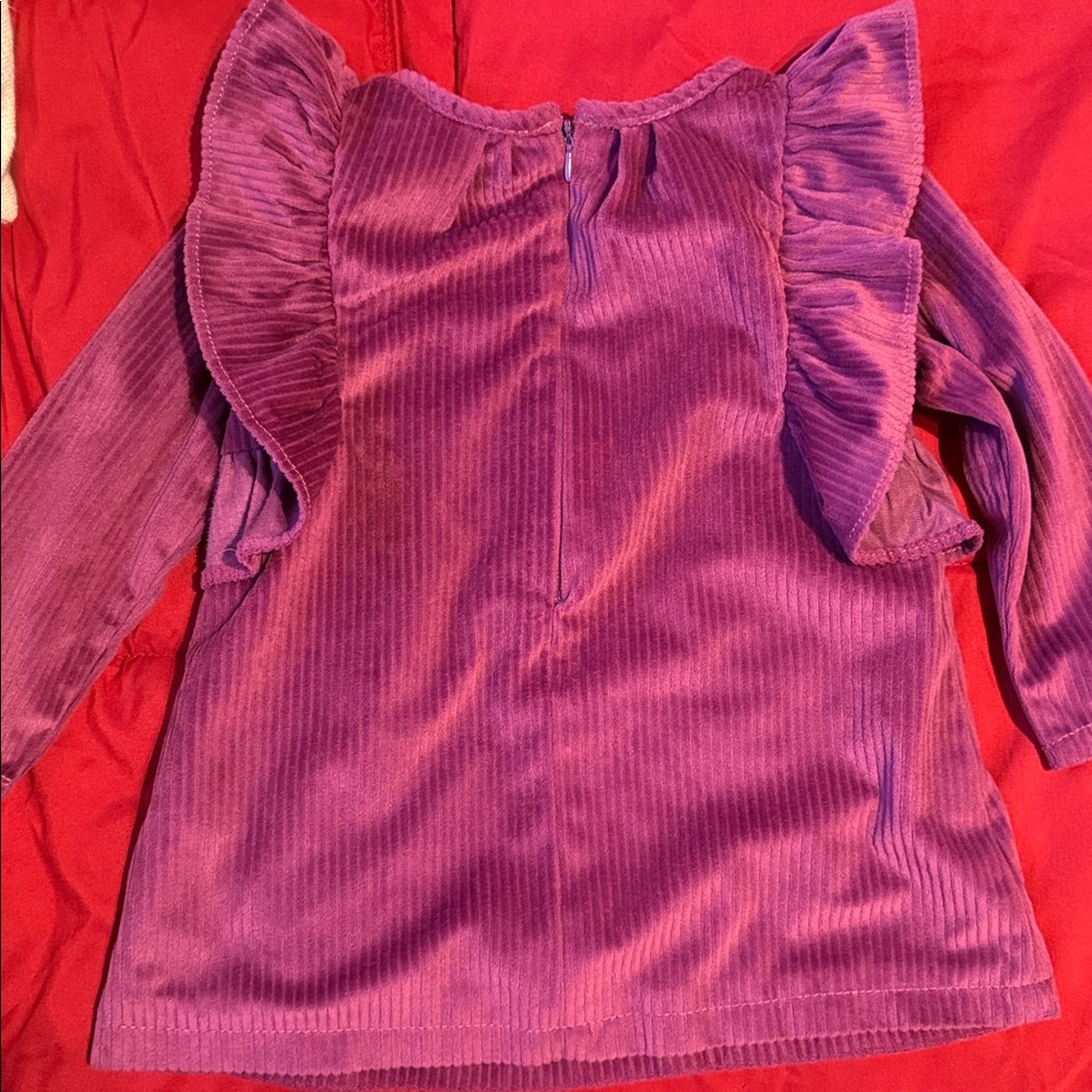 Purple Ruffled Dress - Picture 4 of 5